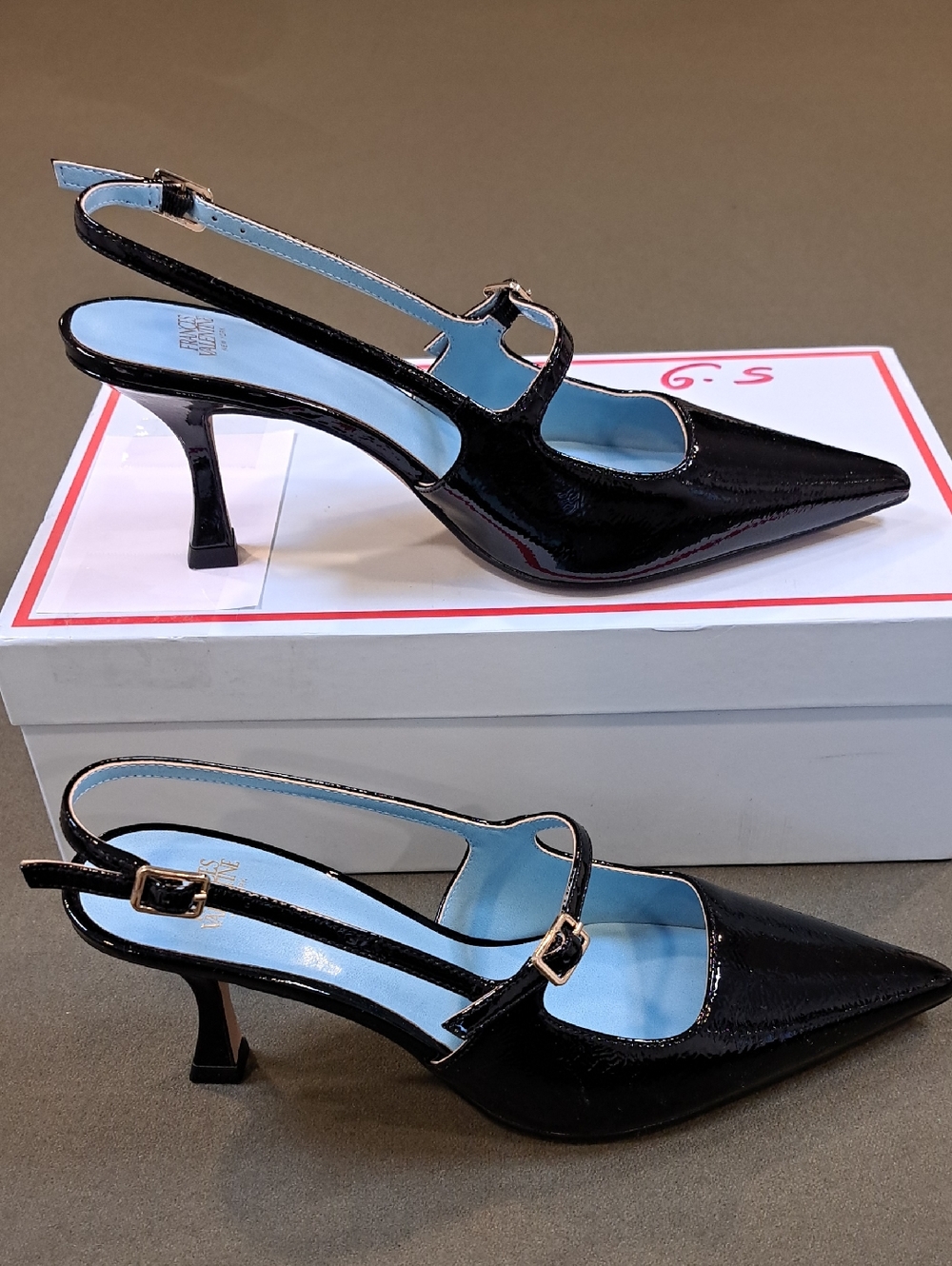 Frances Valentine Vivi Pump - Color: Black - Size: 7 - Picture 2 of 11